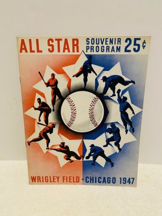 1947 Wrigley Field Baseball All Star Game Souvenir Program