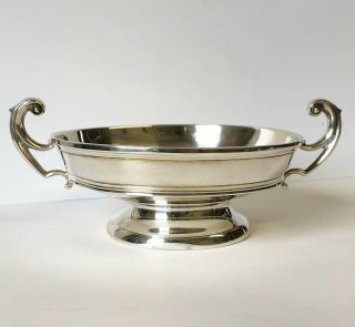 Antique Edwardian Solid Silver Twin Handled Bowl - Birmingham 1910 Hutton - 69g