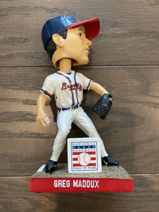 Greg Maddux Bobblehead Atlanta Braves National Baseball Hall Of Fame Sga Euc