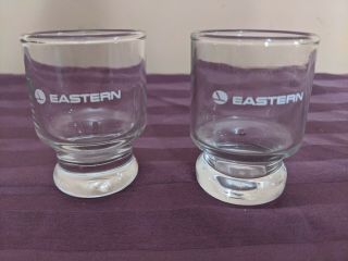 Two (2) Vintag Eastern Airlines First Class Shot Glass