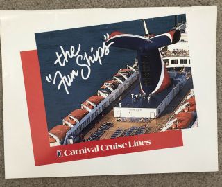 Vintage Carnival Cruise Lines Interior Photo Travel Agent Guide