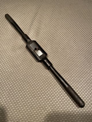 Vintage Greenfield No 5 Tap Wrench/holder 11” Long,  Shanks 1/8” To 5/16” Square