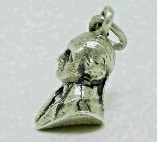 Vintage Sterling Silver George Washington Bust 1st President Bracelet Charm
