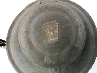 Antique Armspear Manufacturing Co.  NY 1925 Railroad Lantern 3