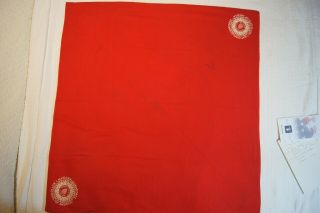 Vintage Bsa Aug 1935 Wash Dc National Jamboree Full Scarf/neckerchief Red