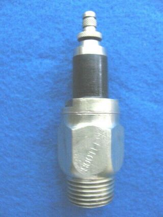Vintage,  1905,  ½” Pipe Thread,  Brass Sootless Spark Plug