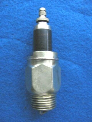 Vintage,  1905,  ½” pipe thread,  brass SOOTLESS spark plug 2