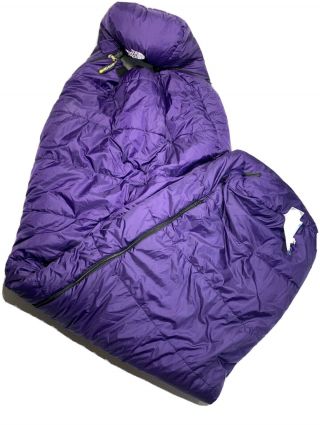 Vintage 90’s The North Face Purple Versa Tech Sleeping Bag Made In Usa