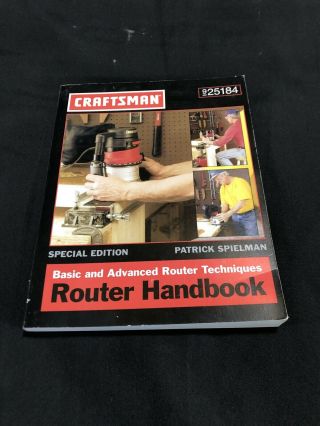 Vintage Craftsman Router Handbook No.  925184,  Woodworking,  Carpentry