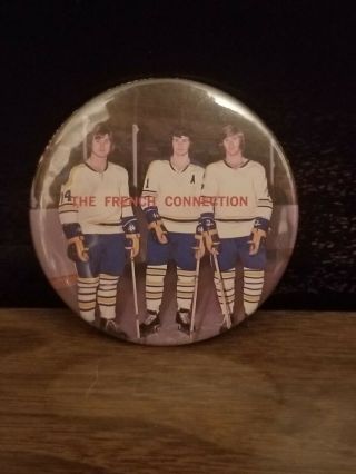 Vintage French Connection Buffalo Sabres Photo Pin Nhl Hockey Gilbert Perreault