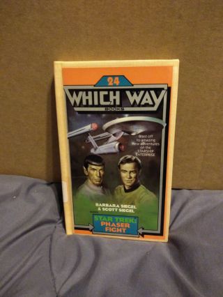 Vintage 1986 Star Trek: Phaser Fight (which Way,  No 24) Book - Former Library