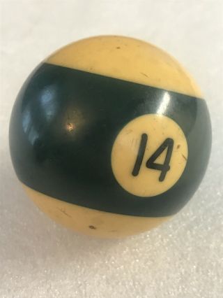 Vintage Replacement Pool Billiards 14 Ball Standard Size 2 1/4 "