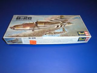 Vintage Revell Martin B - 26 Marauder From 1966 - 1/72 Scale