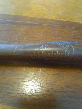1930s Hillerich And Bradsby 40 Mini Bat Gus " Lefty " Dugas (canadian Babe Ruth)