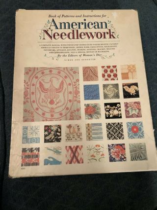 Vtg American Needlework Woman 