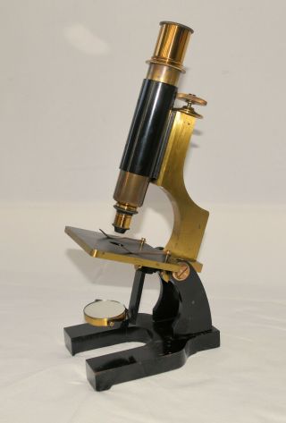 Brass microscope - F.  E.  Becker & Co. ,  London. 3