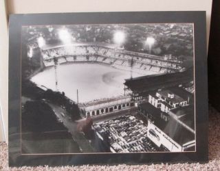 Vintage Matted & Shrink Wrapped Photo Of Forbes Field At Night Pittsburgh Pirate