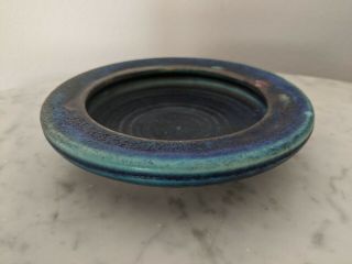 Vintage Vivika Otto Heino Ceramic Pottery Mid Century Stunning Blues
