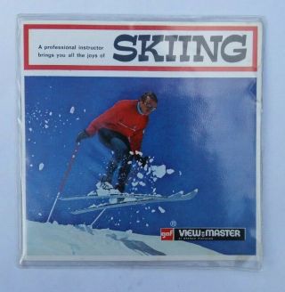 Vtg Skiing View Master Reel Set B 972 - E Viewmaster Gaf Corporation