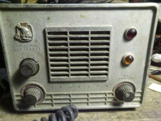 Vintage Johnson Viking Messenger One,  Tube Cb Radio Transceiver,  White Face