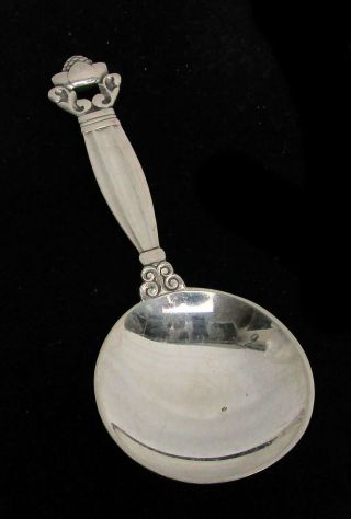 Georg Jensen Acorn Sterling Silver Tea Caddy Spoon