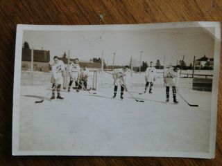 1930 Photograph Rcmp Mounties Police Hockey Team Photo 2