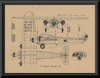 Amelia Earhart Autograph Reprint Diagram Of Fokker On 90 Year Old Paper P054