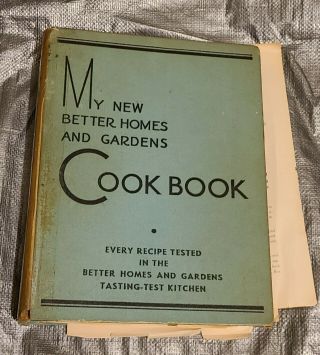 My Better Homes And Gardens Cookbook 1937 Vintage Binder 24th Printing Read