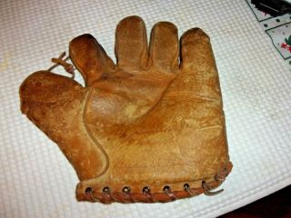 Vintage/antique R H Macy Co.  Baseball Mitt / Glove Greased Palm Al Simmons