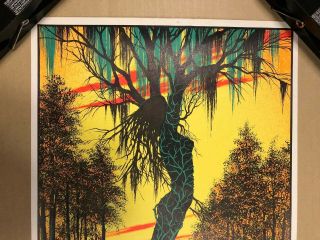 Bayou Swamp Mirage Vintage Back Light Poster Psychedelic Lady Tree 1970 ' s mini 2