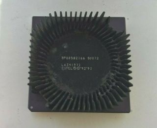 Intel Pentium 166 Mhz Bp80502166 Su072,  Vintage Cpu,  Gold