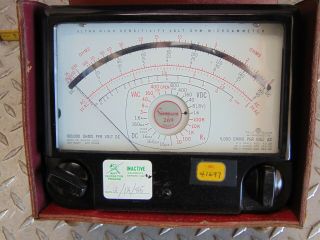 Vintage Simpson 269 Ultra High Sensitivity Volt OHM Microammeter Multi - meter 2
