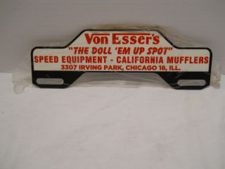 Repo License Plate Topper Von Esser 