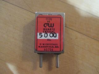 Vintage Ft - 243 Calibrator Reference Quartz Crystal 5 Mhz 5000 Kc Khz Ham Radio
