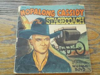 Vintage 1950s Hopalong Cassidy And The Stagecoach - Comic Book (samuel Lowe Co. )