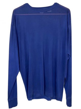 Vintage Rei Men’s Large Blue Silk Base Layer Long - Sleeve Undershirt