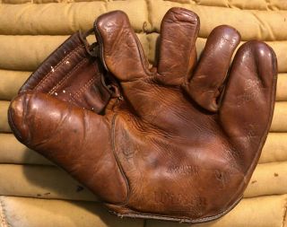 Vtg 1950s Irv Noren Wilson A2130 Baseball Glove Mitt York Yankees 2x Wsc