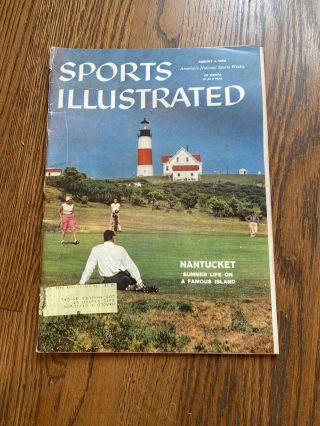 August 4,  1958 Sports Illustrated Nantucket Summer Life On A Famous Island