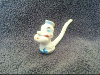 Vintage Popeye The Sailor Man Plastic Toy Bubble Pipe,  Made In Hong Kong