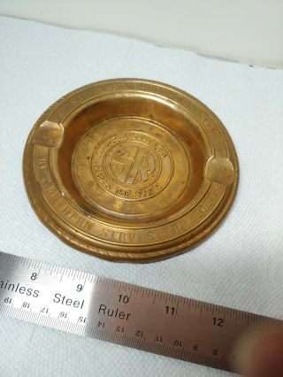 The Southern Railway System Ashtray Brass? Vintage Old