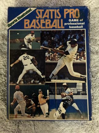 Vintage Sports Illustrated Statis Pro Baseball Board Game 1984 Season Edition