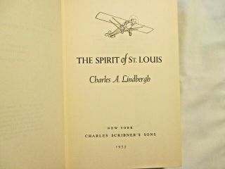 The Spirit of St.  Louis by Charles A.  Lindbergh.  Hardcover vintage book. 2