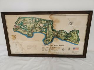 1963 Pebble Beach - Gds Championship Course - Visual Survey - Golf Course Map