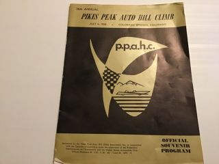 1958 36th Annual Pikes Peak Auto Hill Climb Program