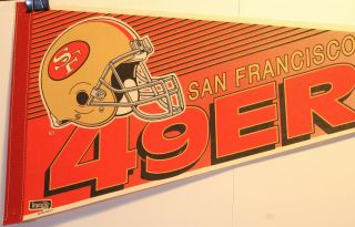 Vintage San Francisco 49ers 30 " Full Size Pennant Helmet Logo Wincraft Nfl