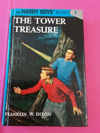 Vintage The Hardy Boys Series (1959) " The Tower Treasure " 1,  Hardcover Book