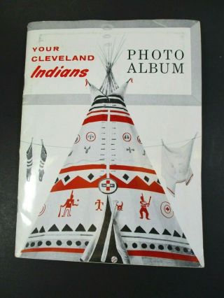 1957 Cleveland Indians Baseball Photo Album Sohio Gas W 18 Photos