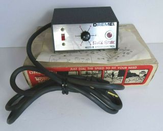 Vintage Dremel Solid State Motor Speed Control Portable Unit 5 Amp Model 219