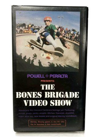 Vintage Nos Powell Peralta 1983 Bones Brigade Video Show Vhs Tape 1st Run