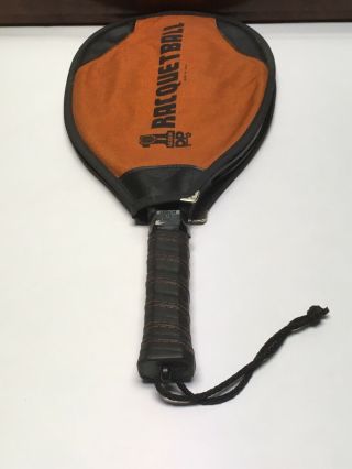 Vintage Dp Leach Graphite Bandido Racketball Racquet With Cover